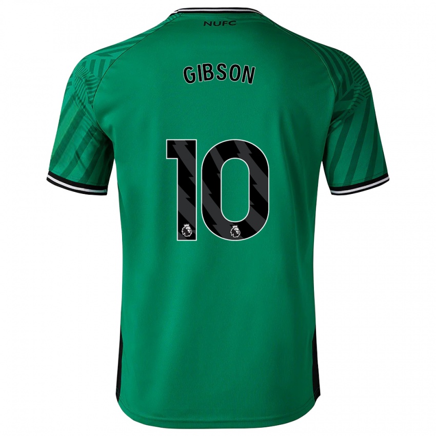 Kvinder Georgia Gibson #10 Grøn Udebane Spillertrøjer 2023/24 Trøje T-Shirt