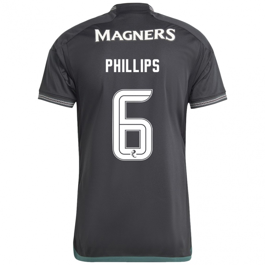 Kvinder Nathaniel Phillips #6 Sort Udebane Spillertrøjer 2023/24 Trøje T-Shirt