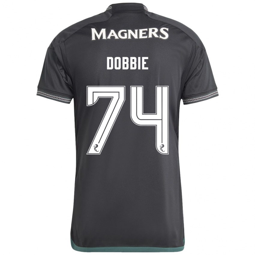 Kvinder Lewis Dobbie #74 Sort Udebane Spillertrøjer 2023/24 Trøje T-Shirt