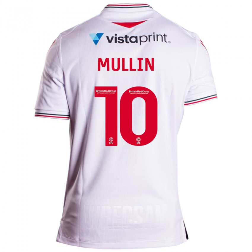 Kvinder Paul Mullin #10 Hvid Udebane Spillertrøjer 2023/24 Trøje T-Shirt