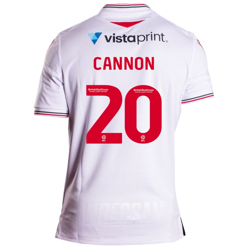 Kvinder Andy Cannon #20 Hvid Udebane Spillertrøjer 2023/24 Trøje T-Shirt