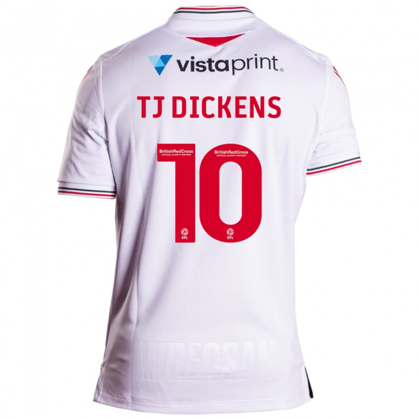 Kvinder Tonicha Tj Dickens #10 Hvid Udebane Spillertrøjer 2023/24 Trøje T-Shirt