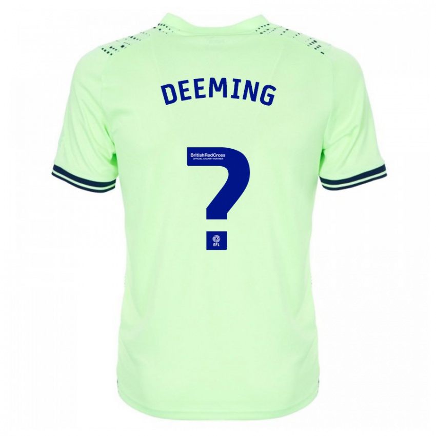 Kvinder Cole Deeming #0 Flåde Udebane Spillertrøjer 2023/24 Trøje T-Shirt