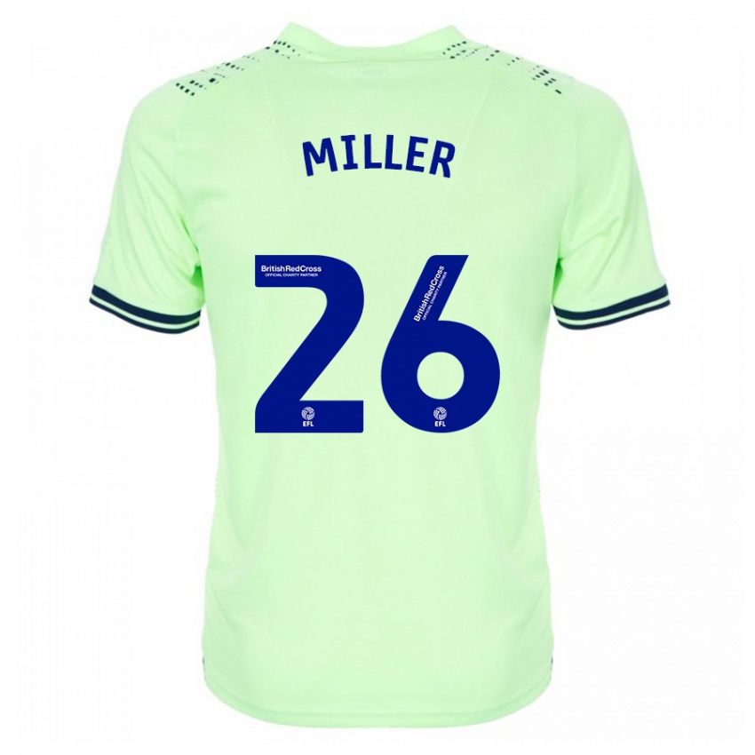 Kvinder Nna Miller #26 Flåde Udebane Spillertrøjer 2023/24 Trøje T-Shirt