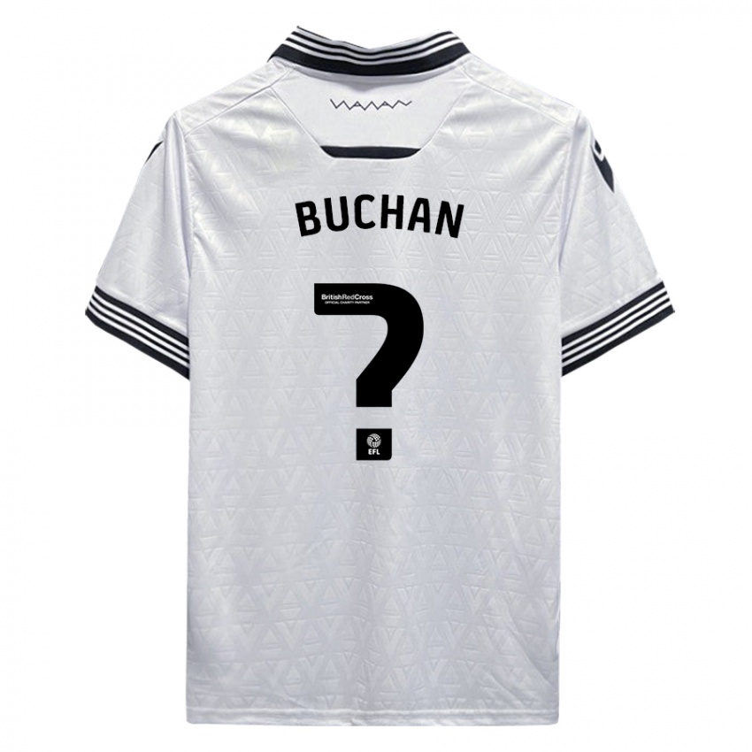 Kvinder Jay Buchan #0 Hvid Udebane Spillertrøjer 2023/24 Trøje T-Shirt