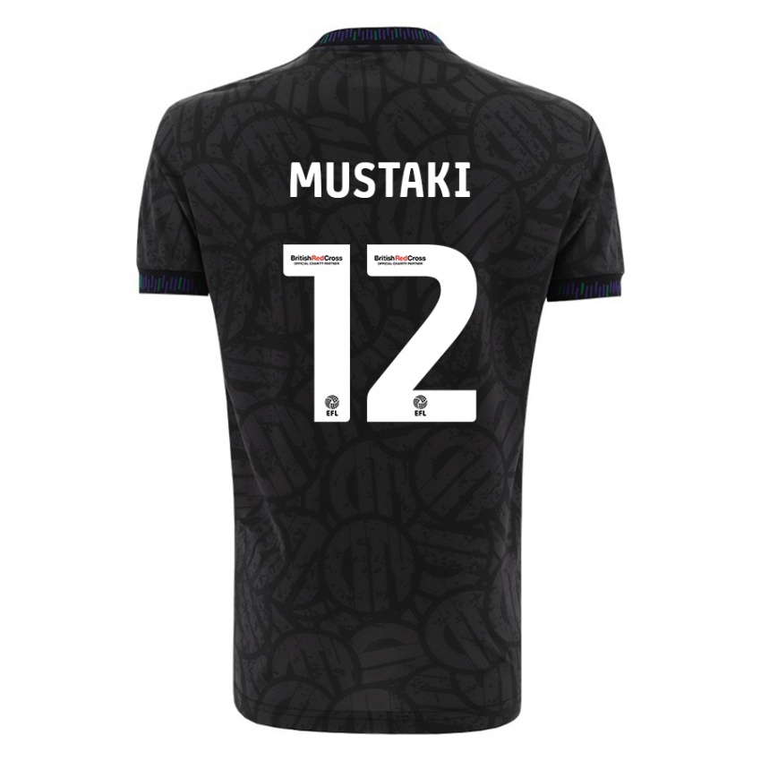 Kvinder Chloe Mustaki #12 Sort Udebane Spillertrøjer 2023/24 Trøje T-Shirt
