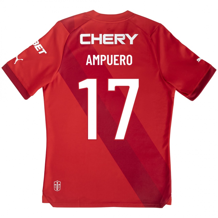 Kvinder Branco Ampuero #17 Rød Udebane Spillertrøjer 2023/24 Trøje T-Shirt