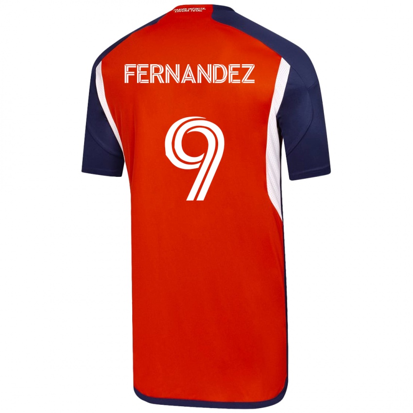 Kvinder Leandro Fernández #9 Hvid Udebane Spillertrøjer 2023/24 Trøje T-Shirt