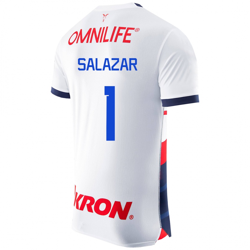Kvinder Viridiana Salazar #1 Hvid Udebane Spillertrøjer 2023/24 Trøje T-Shirt