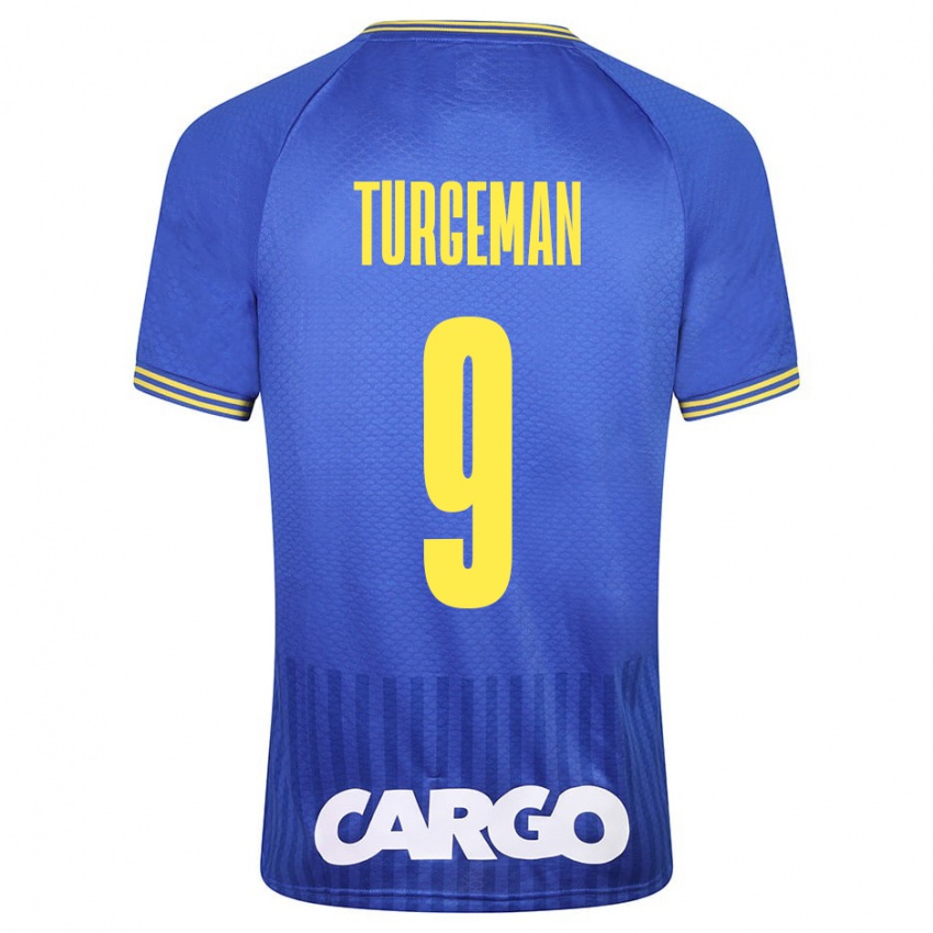 Kvinder Dor Turgeman #9 Blå Udebane Spillertrøjer 2023/24 Trøje T-Shirt