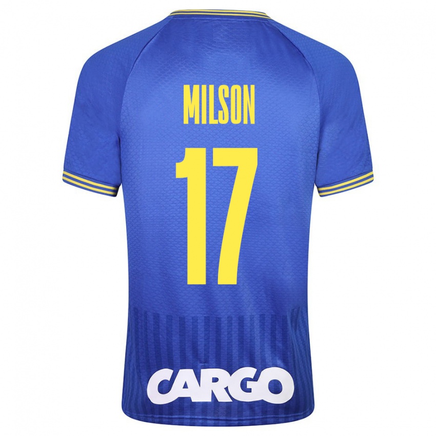 Kvinder Milson #17 Blå Udebane Spillertrøjer 2023/24 Trøje T-Shirt