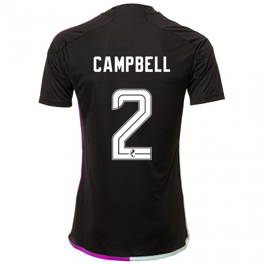 Kvinder Loren Campbell #2 Sort Udebane Spillertrøjer 2023/24 Trøje T-Shirt