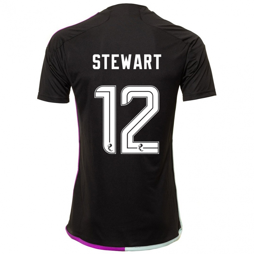 Kvinder Hannah Stewart #12 Sort Udebane Spillertrøjer 2023/24 Trøje T-Shirt