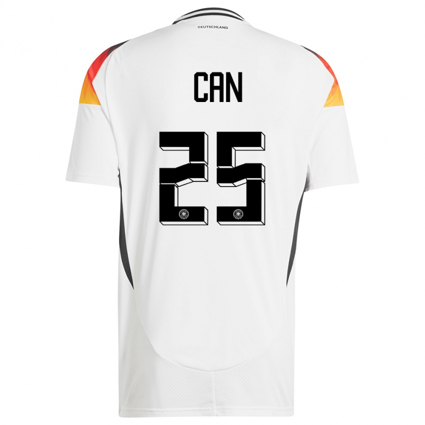 Børn Tyskland Emre Can #25 Hvid Hjemmebane Spillertrøjer 24-26 Trøje T-Shirt