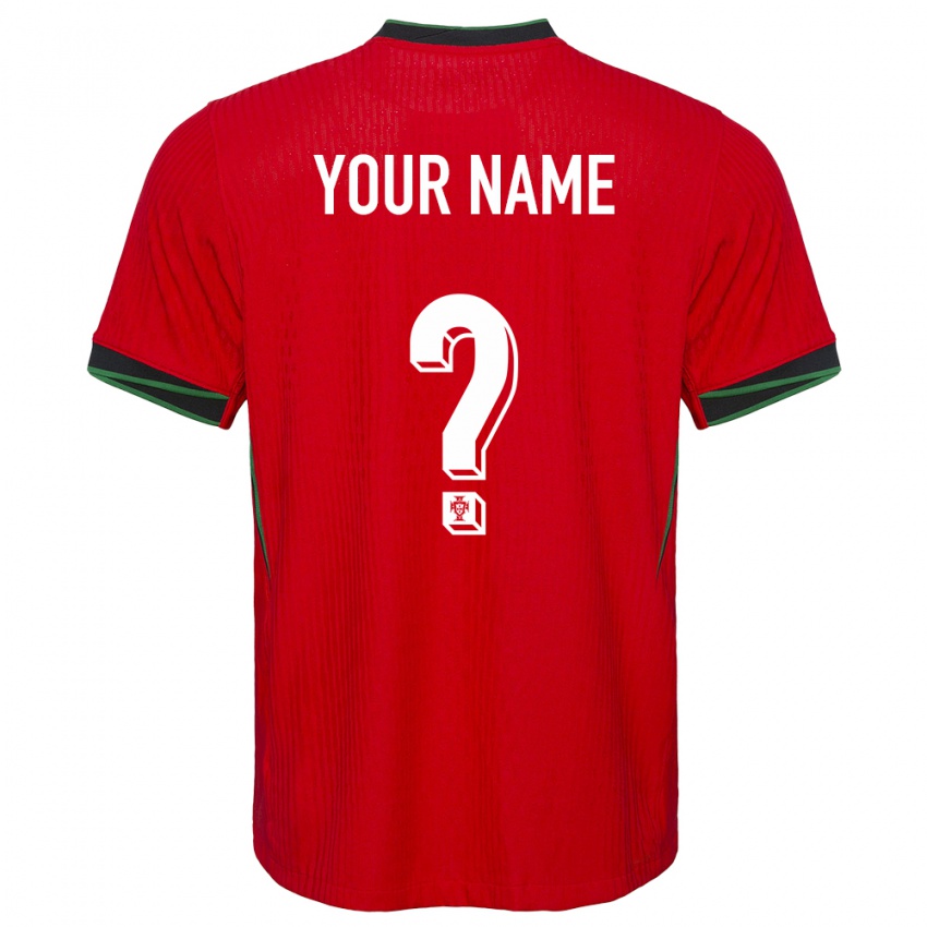 Børn Portugal Dit Navn #0 Rød Hjemmebane Spillertrøjer 24-26 Trøje T-Shirt