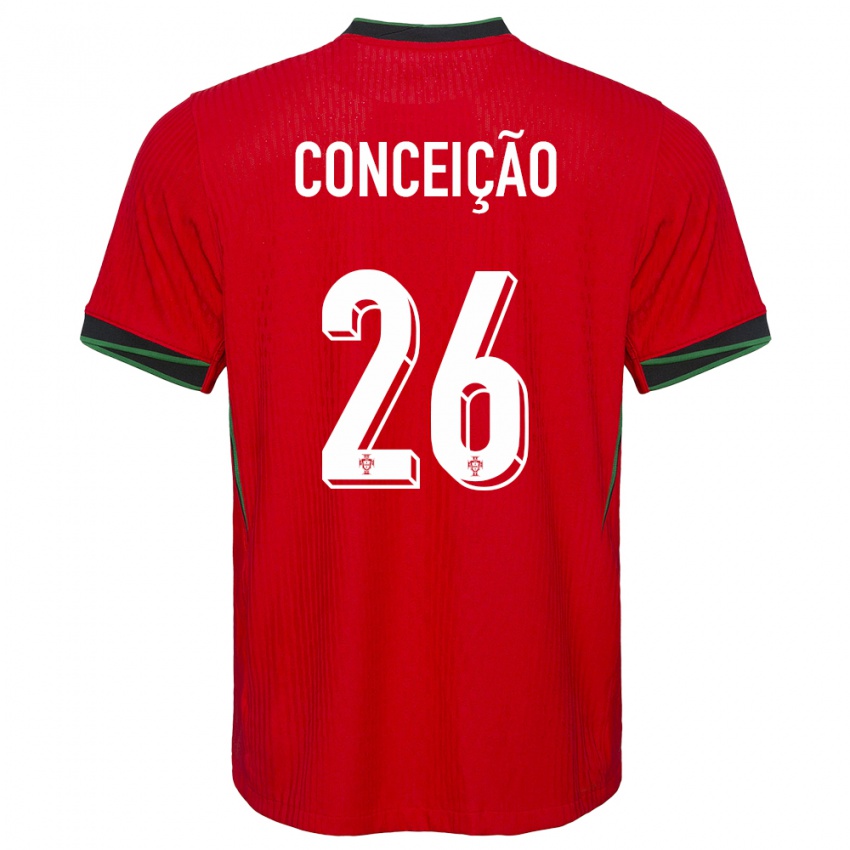 Børn Portugal Francisco Conceicao #26 Rød Hjemmebane Spillertrøjer 24-26 Trøje T-Shirt