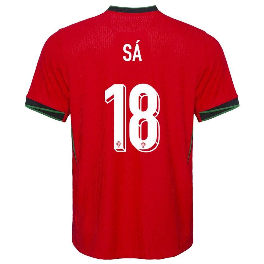 Børn Portugal Gustavo Sa #18 Rød Hjemmebane Spillertrøjer 24-26 Trøje T-Shirt