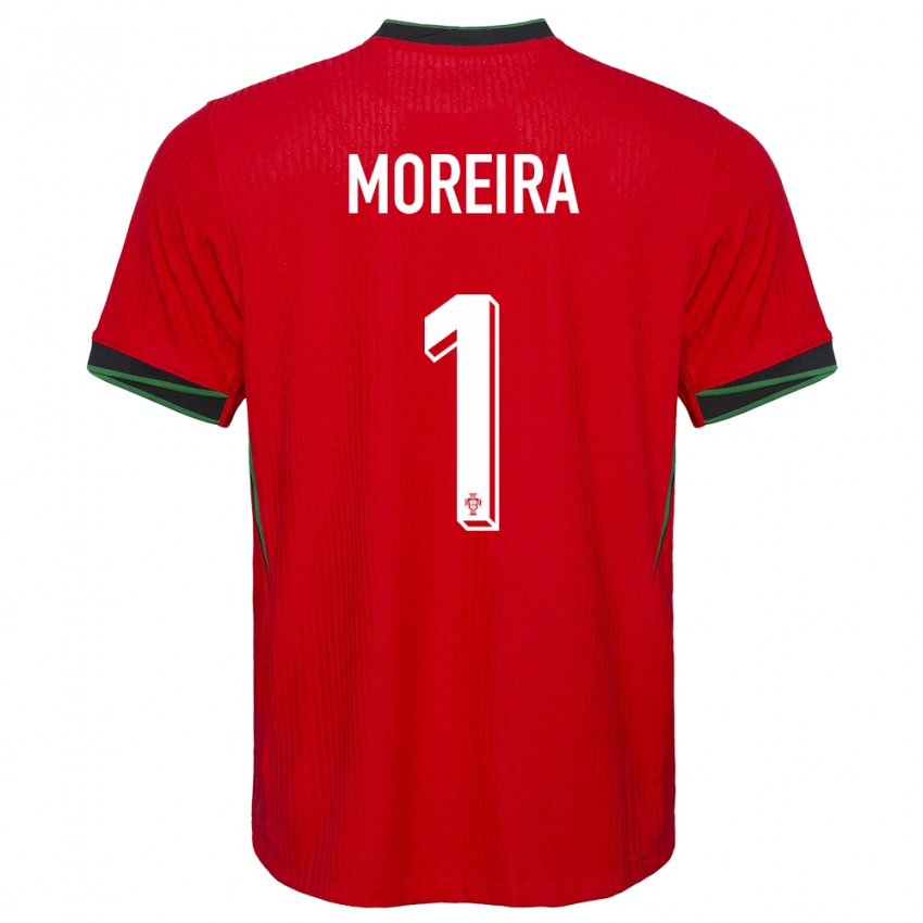 Børn Portugal Andre Moreira #1 Rød Hjemmebane Spillertrøjer 24-26 Trøje T-Shirt