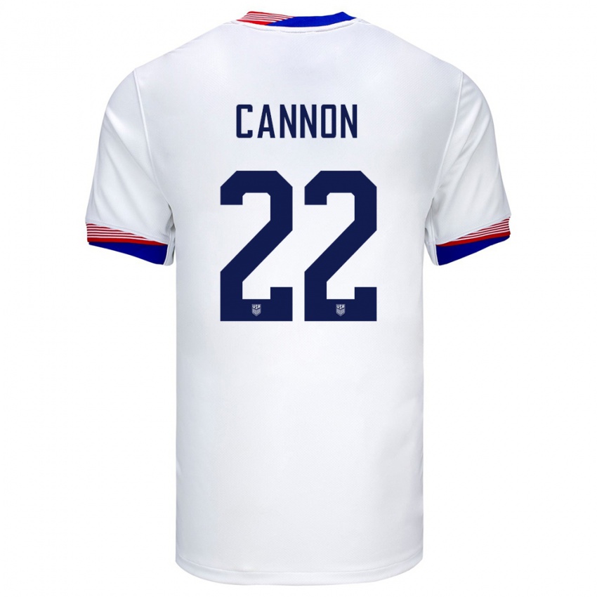 Børn Usa Reggie Cannon #22 Hvid Hjemmebane Spillertrøjer 24-26 Trøje T-Shirt