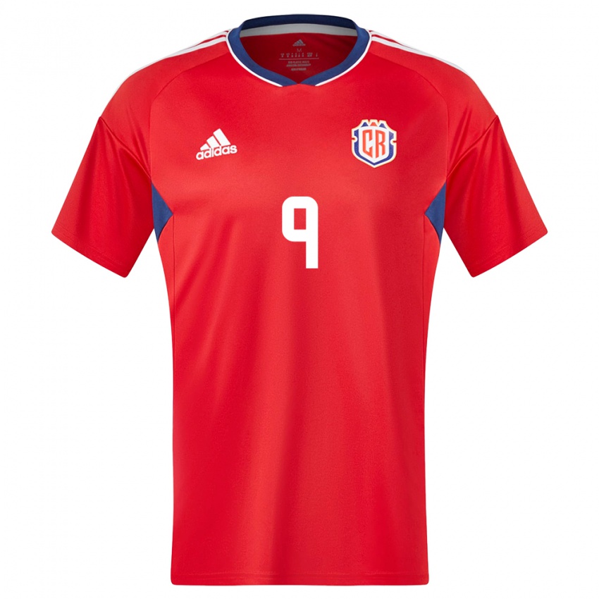 Børn Costa Rica Doryan Rodriguez #9 Rød Hjemmebane Spillertrøjer 24-26 Trøje T-Shirt