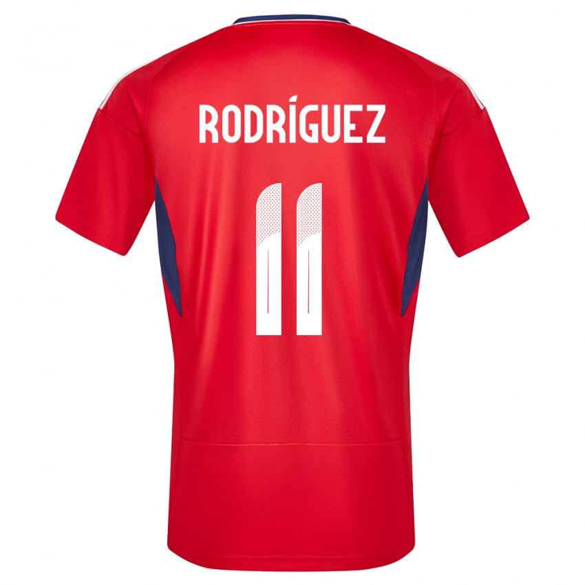 Børn Costa Rica Raquel Rodriguez #11 Rød Hjemmebane Spillertrøjer 24-26 Trøje T-Shirt