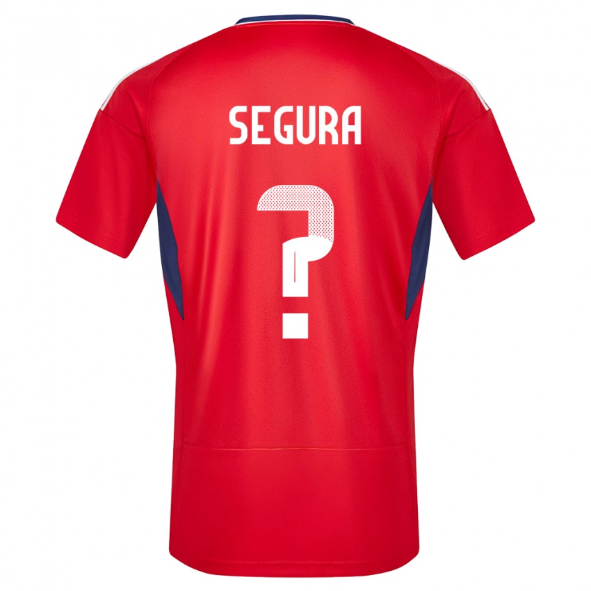 Børn Costa Rica Oscar Segura #0 Rød Hjemmebane Spillertrøjer 24-26 Trøje T-Shirt