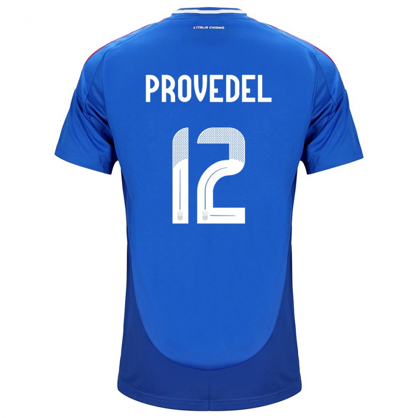 Børn Italien Ivan Provedel #12 Blå Hjemmebane Spillertrøjer 24-26 Trøje T-Shirt