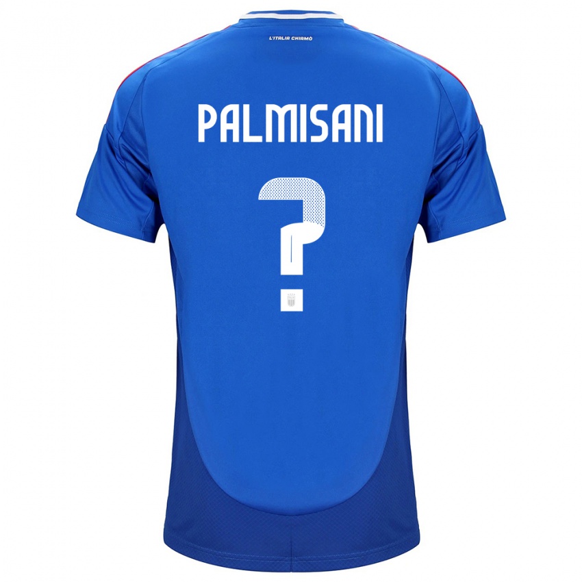 Børn Italien Lorenzo Palmisani #0 Blå Hjemmebane Spillertrøjer 24-26 Trøje T-Shirt