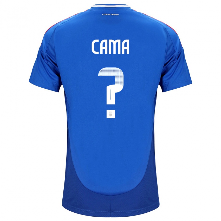 Børn Italien Cristian Cama #0 Blå Hjemmebane Spillertrøjer 24-26 Trøje T-Shirt