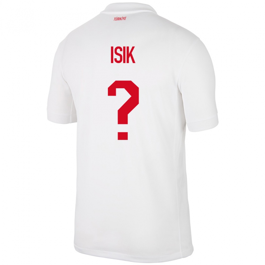 Børn Tyrkiet Emre Işık #0 Hvid Hjemmebane Spillertrøjer 24-26 Trøje T-Shirt