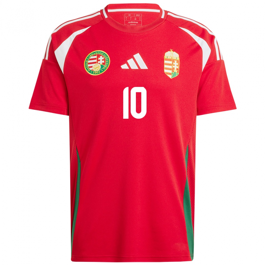 Børn Ungarn Anna Csiki #10 Rød Hjemmebane Spillertrøjer 24-26 Trøje T-Shirt