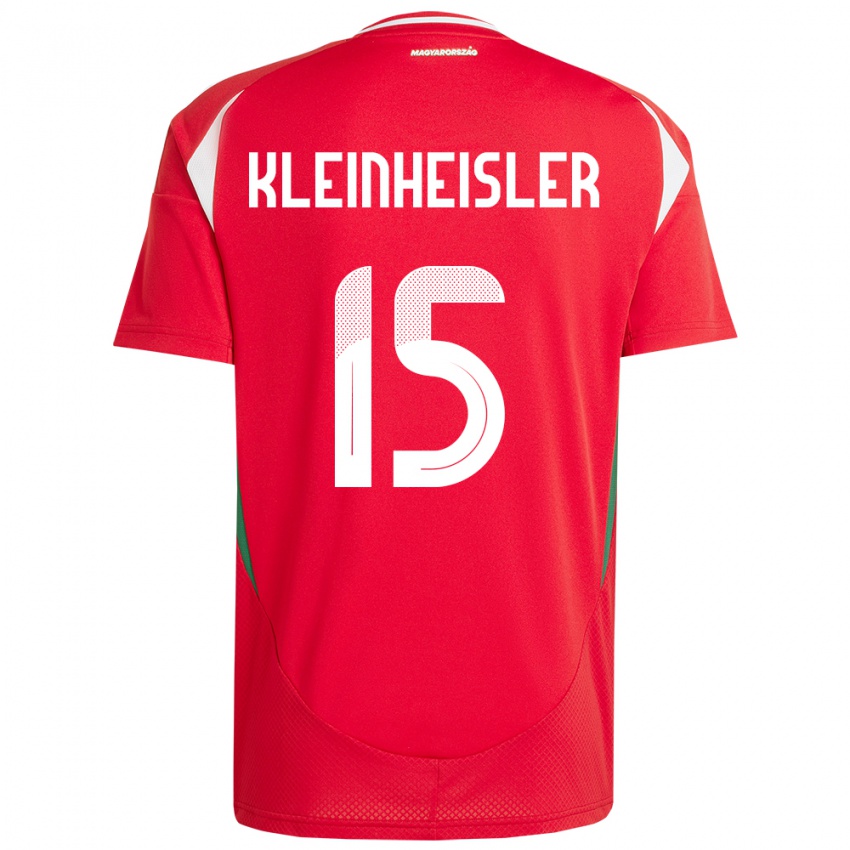 Børn Ungarn László Kleinheisler #15 Rød Hjemmebane Spillertrøjer 24-26 Trøje T-Shirt