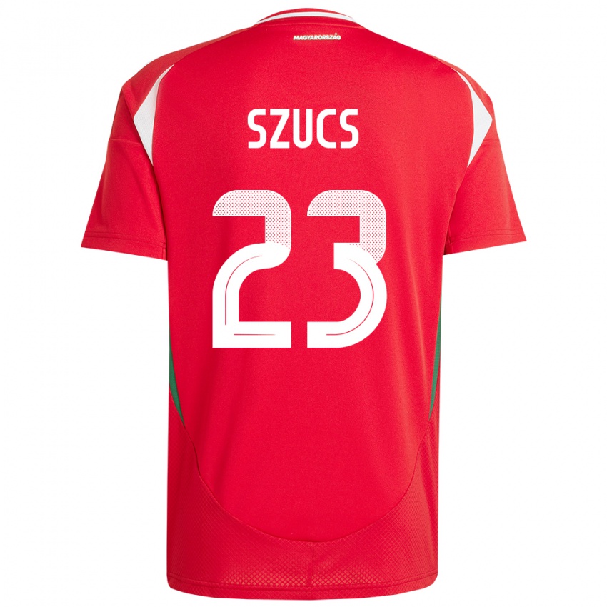 Børn Ungarn Tamás Szűcs #23 Rød Hjemmebane Spillertrøjer 24-26 Trøje T-Shirt
