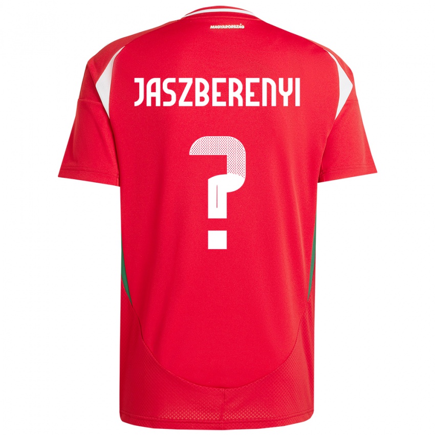 Børn Ungarn Péter Jászberényi #0 Rød Hjemmebane Spillertrøjer 24-26 Trøje T-Shirt