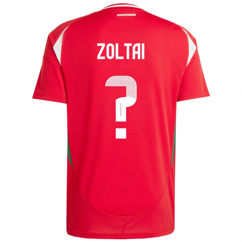 Børn Ungarn Levente Zoltai #0 Rød Hjemmebane Spillertrøjer 24-26 Trøje T-Shirt