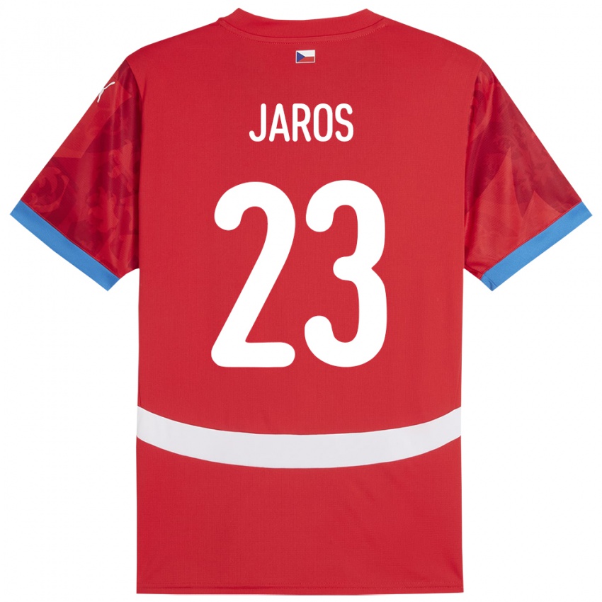 Børn Tjekkiet Vitezslav Jaros #23 Rød Hjemmebane Spillertrøjer 24-26 Trøje T-Shirt