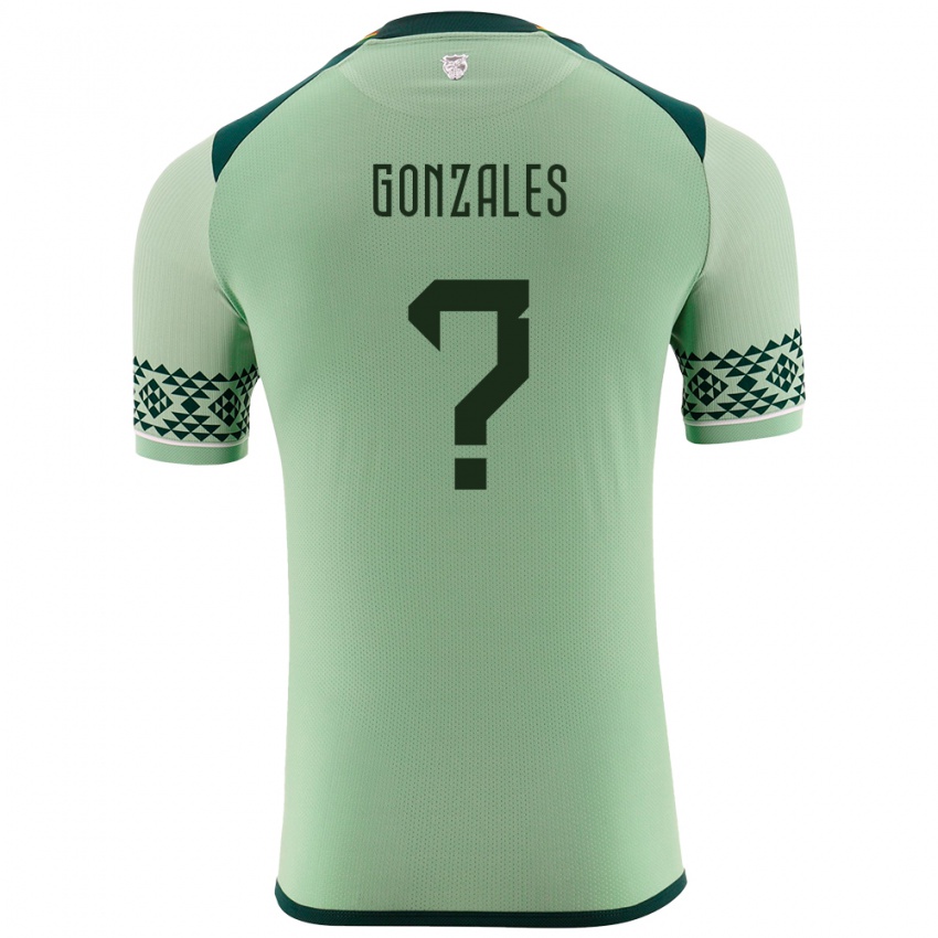 Børn Bolivia Franz Gonzales #0 Lysegrøn Hjemmebane Spillertrøjer 24-26 Trøje T-Shirt