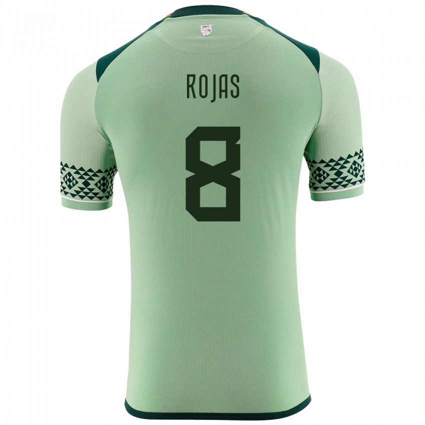 Børn Bolivia Jairo Rojas #8 Lysegrøn Hjemmebane Spillertrøjer 24-26 Trøje T-Shirt