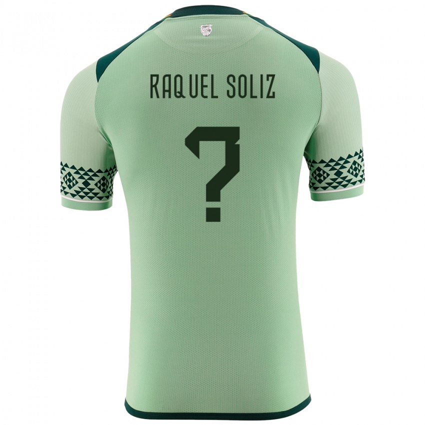 Børn Bolivia Ruth Raquel Soliz #0 Lysegrøn Hjemmebane Spillertrøjer 24-26 Trøje T-Shirt