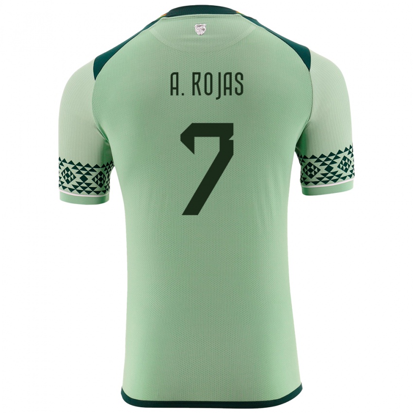 Børn Bolivia Ana Paula Rojas #7 Lysegrøn Hjemmebane Spillertrøjer 24-26 Trøje T-Shirt