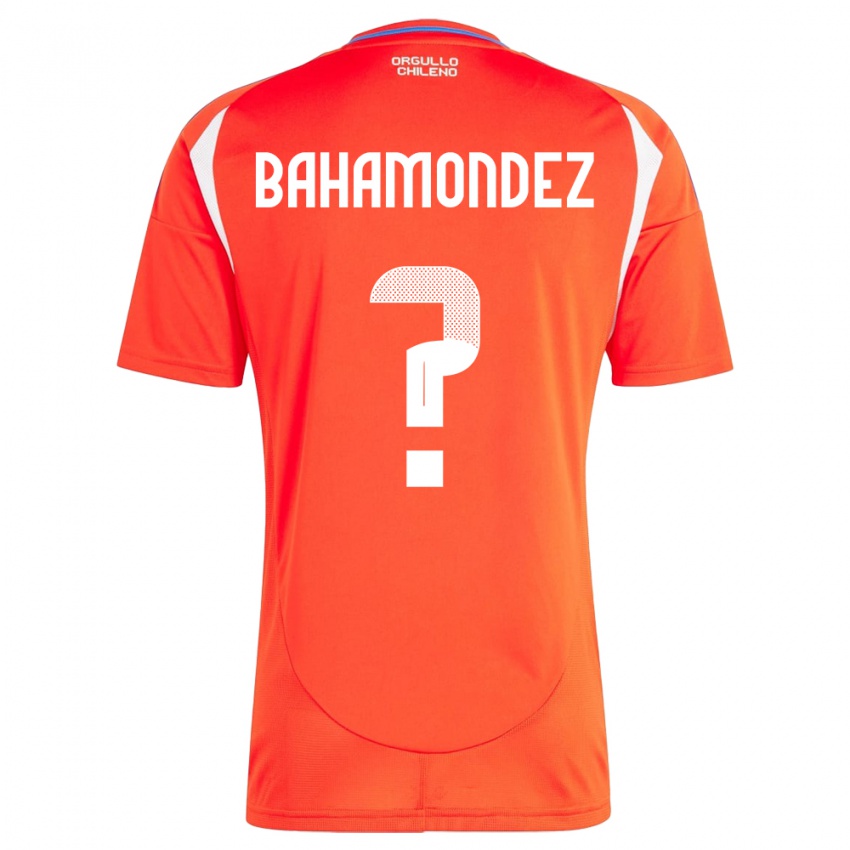 Børn Chile Taizo Bahamondez #0 Rød Hjemmebane Spillertrøjer 24-26 Trøje T-Shirt