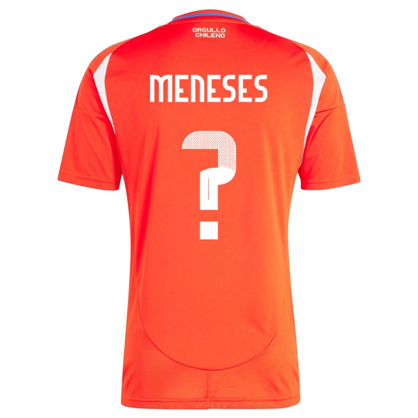 Børn Chile Joaquín Meneses #0 Rød Hjemmebane Spillertrøjer 24-26 Trøje T-Shirt