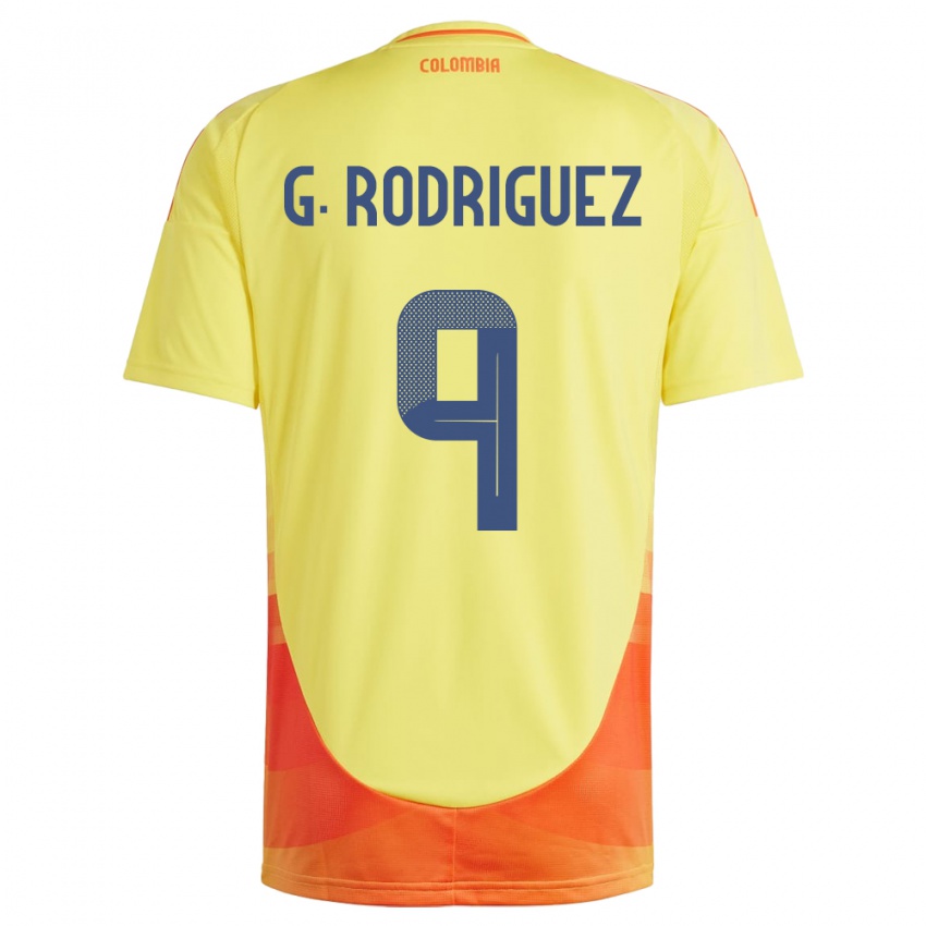 Børn Colombia Gabriela Rodríguez #9 Gul Hjemmebane Spillertrøjer 24-26 Trøje T-Shirt