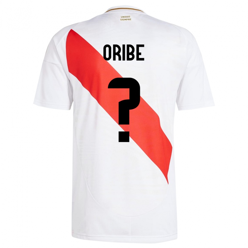 Børn Peru Fabiana Oribe #0 Hvid Hjemmebane Spillertrøjer 24-26 Trøje T-Shirt