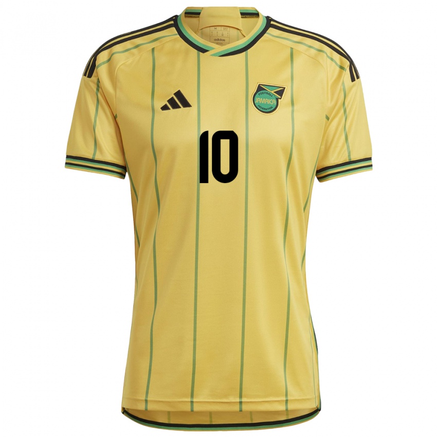 Børn Jamaica Jody Brown #10 Gul Hjemmebane Spillertrøjer 24-26 Trøje T-Shirt