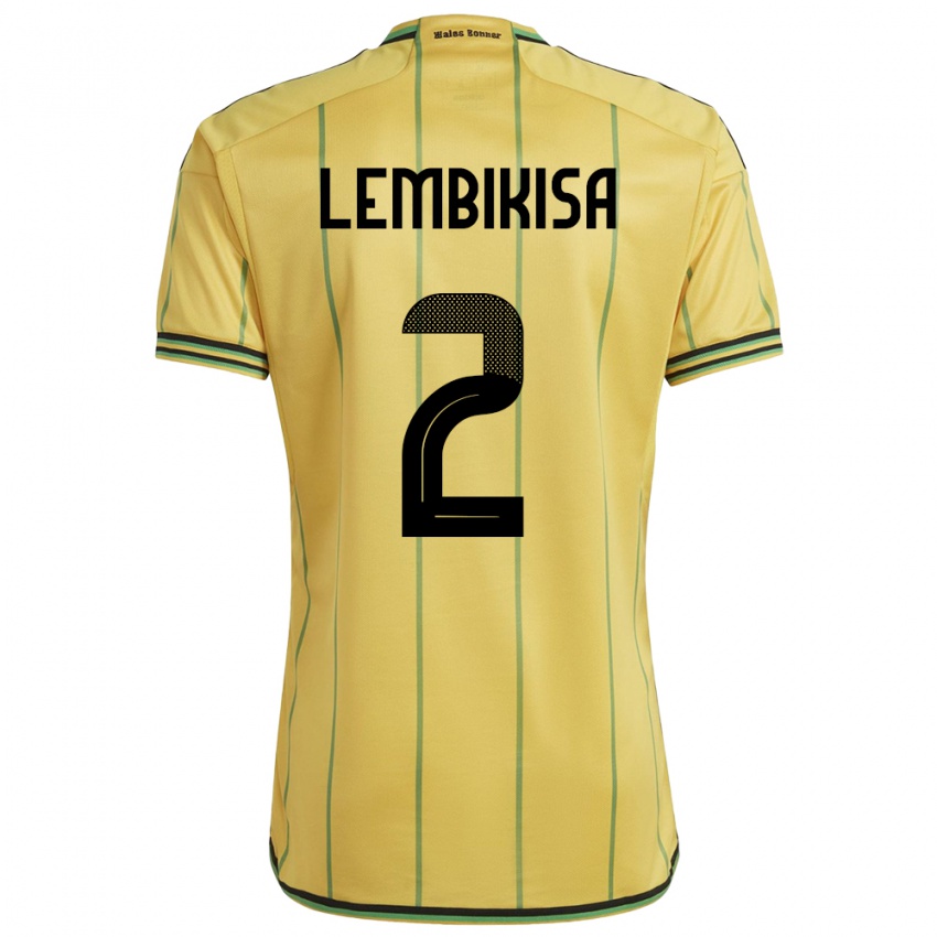 Børn Jamaica Dexter Lembikisa #2 Gul Hjemmebane Spillertrøjer 24-26 Trøje T-Shirt