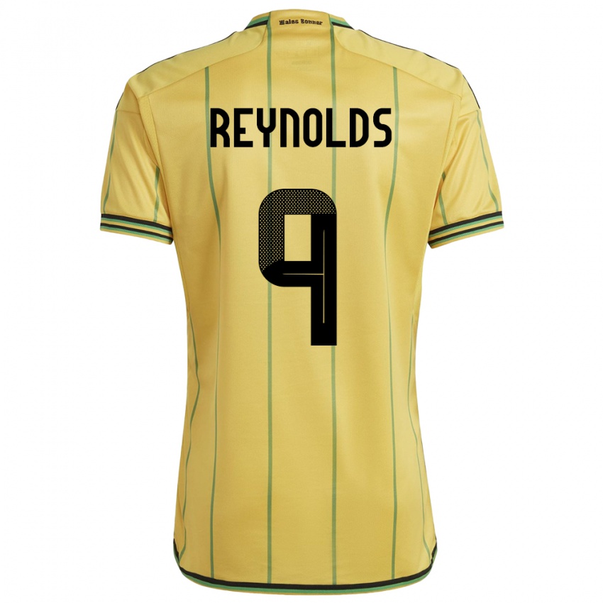 Børn Jamaica Fabian Reynolds #9 Gul Hjemmebane Spillertrøjer 24-26 Trøje T-Shirt