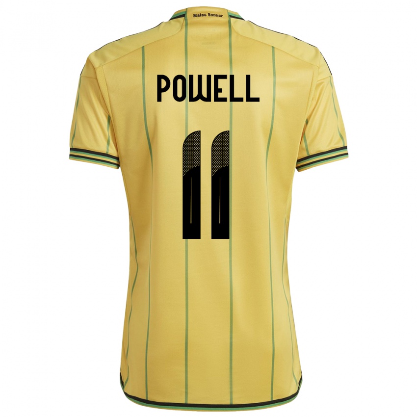 Børn Jamaica Destiny Powell #11 Gul Hjemmebane Spillertrøjer 24-26 Trøje T-Shirt