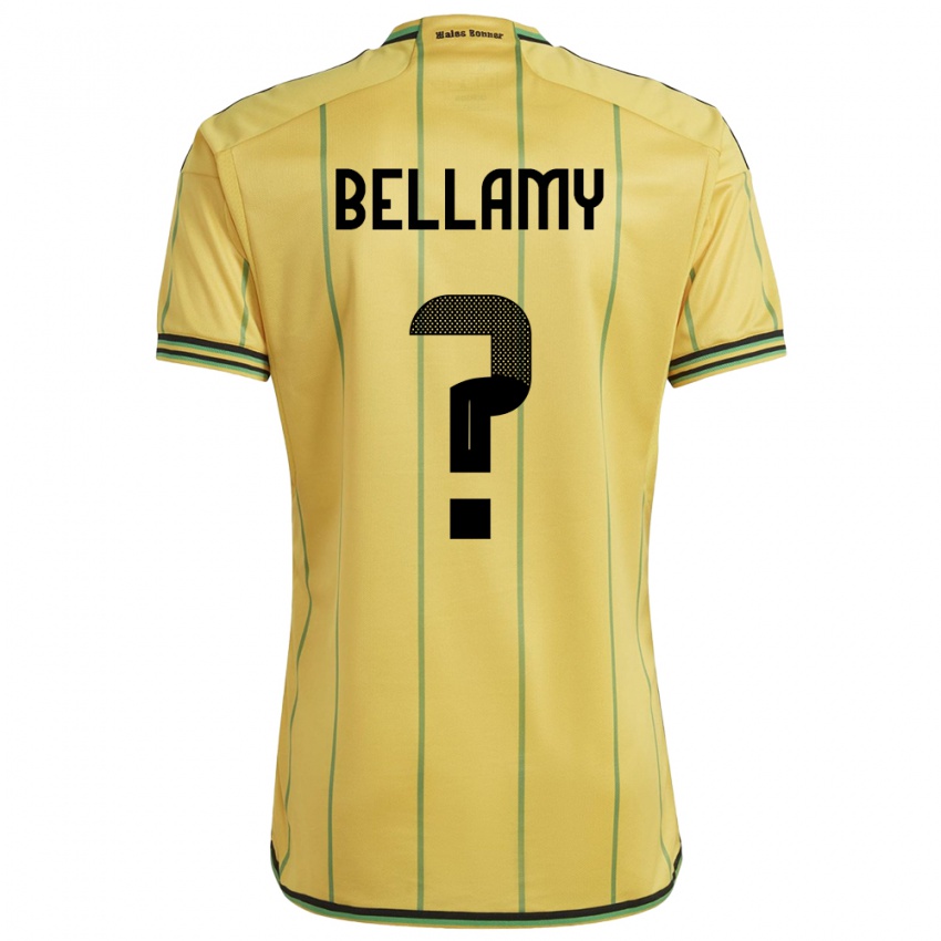 Børn Jamaica Sydney Bellamy #0 Gul Hjemmebane Spillertrøjer 24-26 Trøje T-Shirt