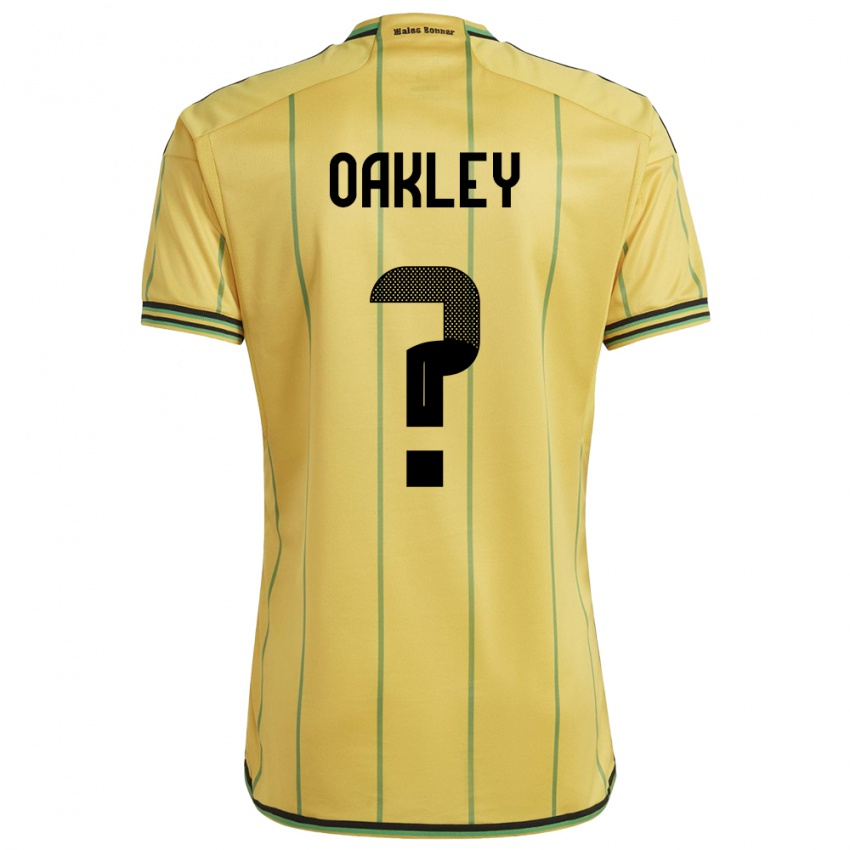 Børn Jamaica Katie Oakley #0 Gul Hjemmebane Spillertrøjer 24-26 Trøje T-Shirt